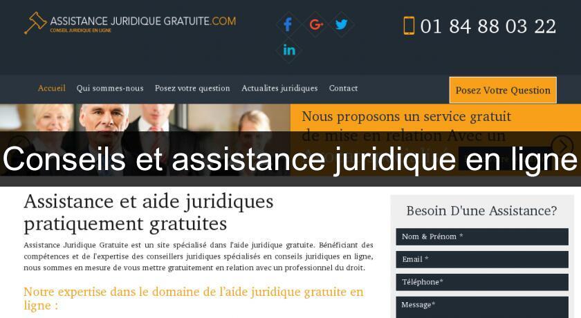 Conseils et assistance juridique en ligne Conseils et assistance juridique en ligne