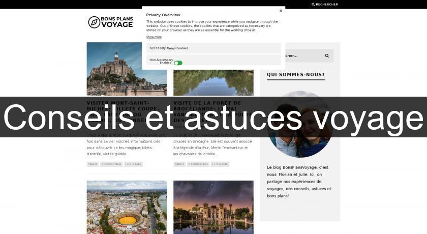 Conseils et astuces voyage Conseils et astuces voyage