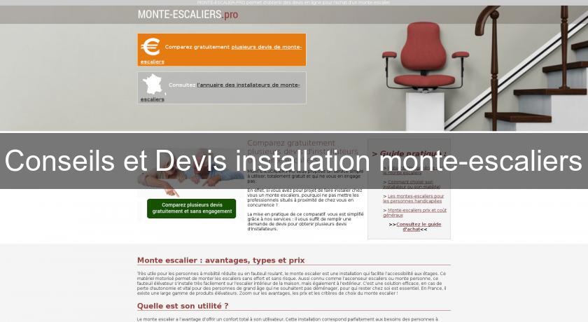 Conseils et Devis installation monte-escaliers