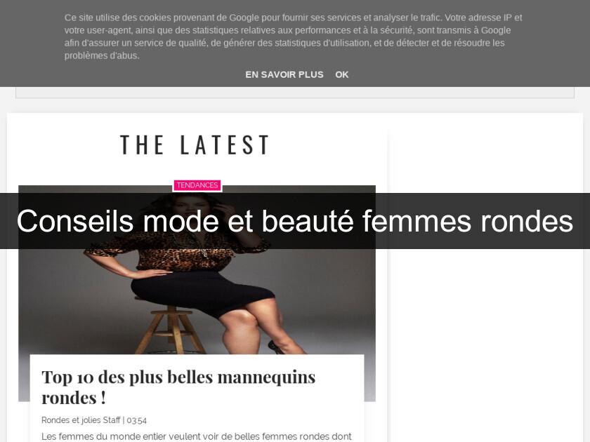 Conseils mode et beauté femmes rondes