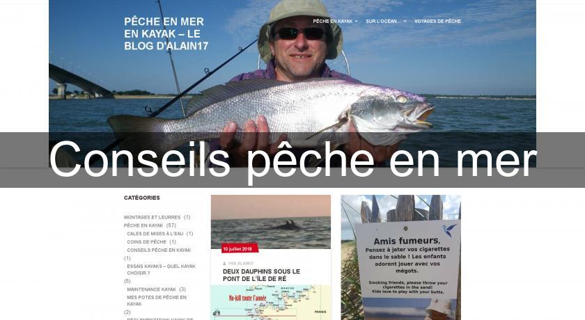 Conseils pêche en mer Conseils pêche en mer