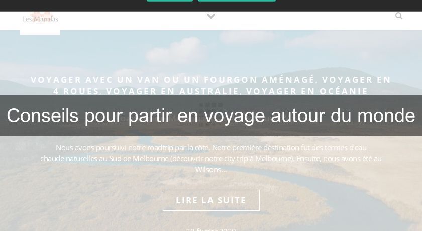 Conseils pour partir en voyage autour du monde