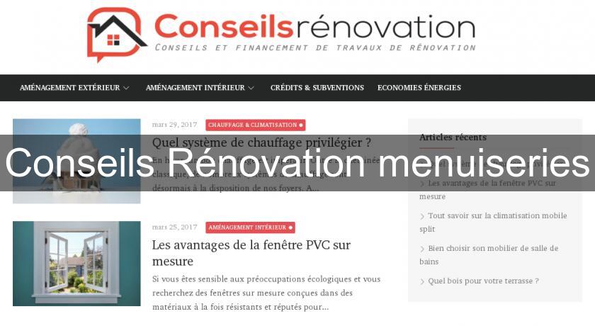 Conseils Rénovation menuiseries Conseils Rénovation menuiseries