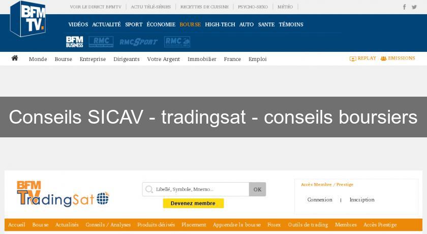 Conseils SICAV - tradingsat - conseils boursiers Conseils SICAV - tradingsat - conseils boursiers