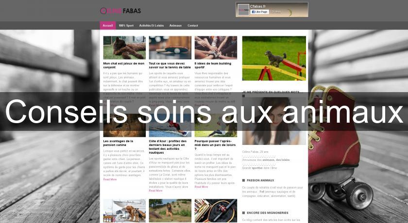 Conseils soins aux animaux Conseils soins aux animaux