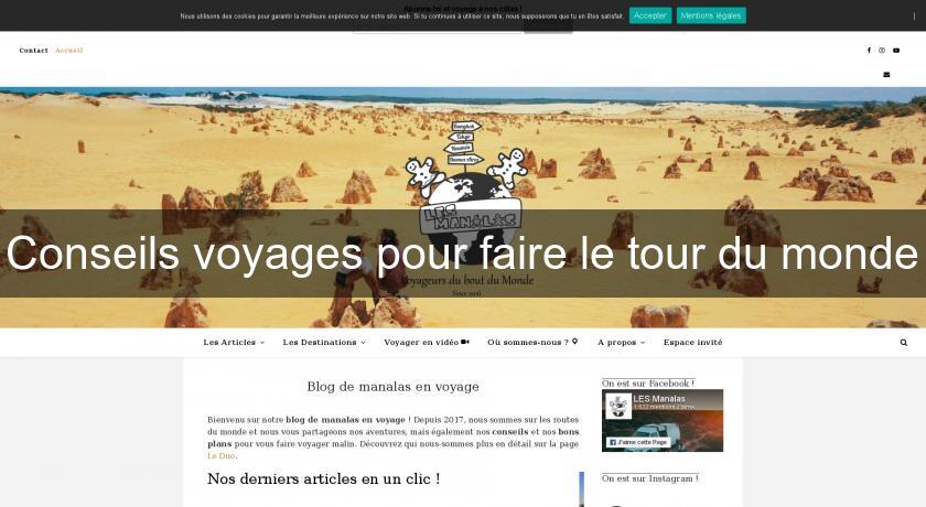 Conseils voyages pour faire le tour du monde