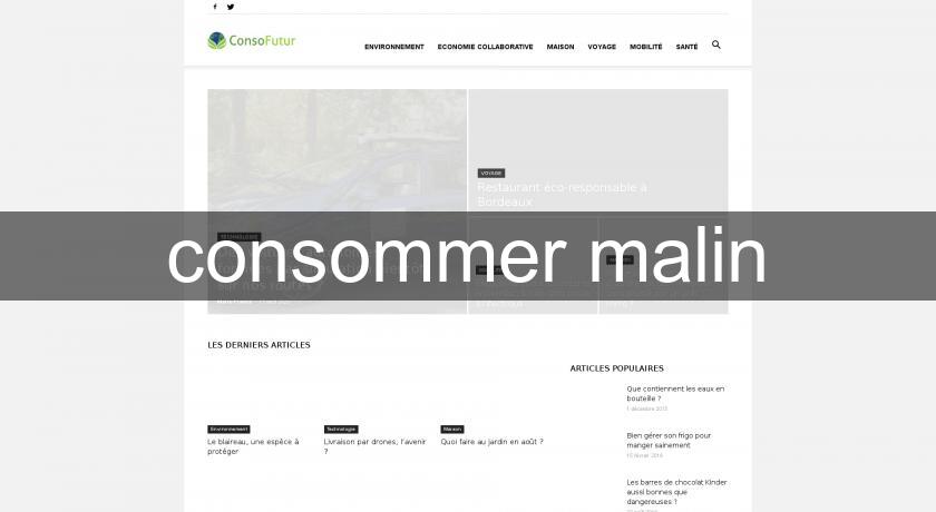 consommer malin consommer malin