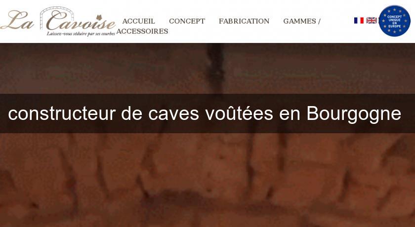 constructeur de caves voûtées en Bourgogne 