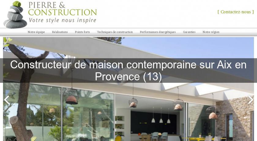 Constructeur de maison contemporaine sur Aix en Provence (13) Constructeur de maison contemporaine sur Aix en Provence (13)