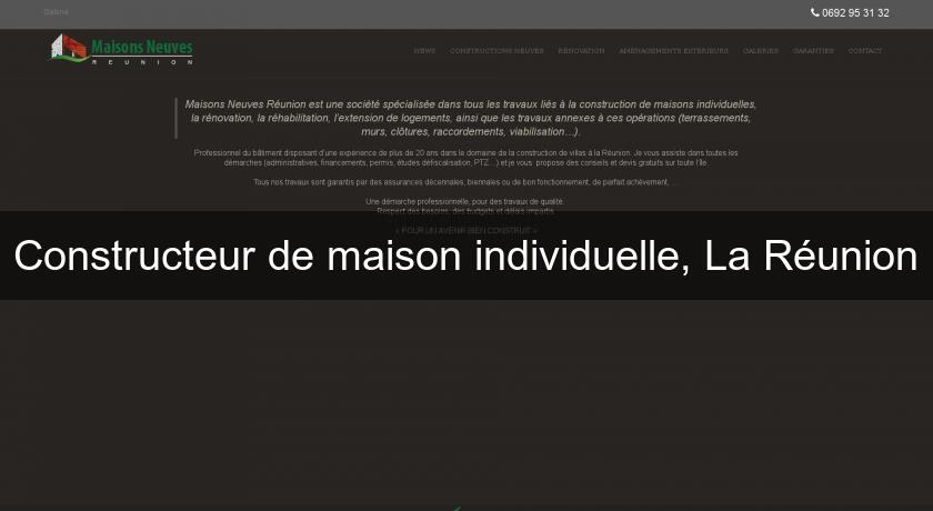 Constructeur de maison individuelle, La Réunion Constructeur de maison individuelle, La Réunion