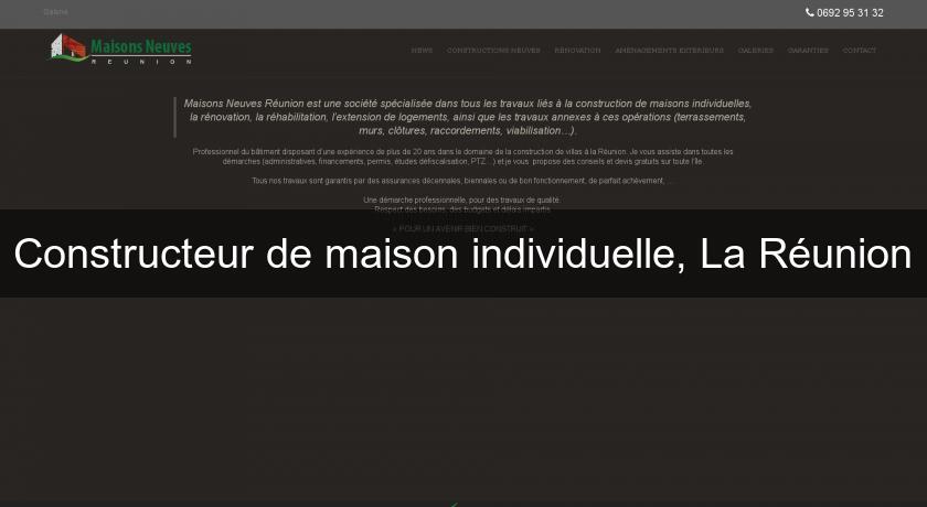 Constructeur de maison individuelle, La Réunion