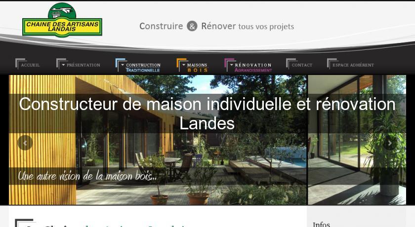 Constructeur de maison individuelle et rénovation Landes Constructeur de maison individuelle et rénovation Landes