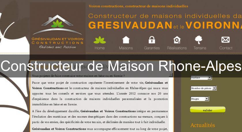 Constructeur de Maison Rhone-Alpes Constructeur de Maison Rhone-Alpes