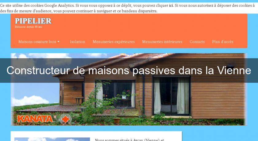 Constructeur de maisons passives dans la Vienne Constructeur de maisons passives dans la Vienne