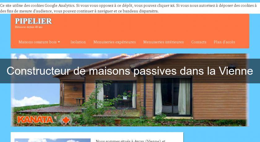 Constructeur de maisons passives dans la Vienne