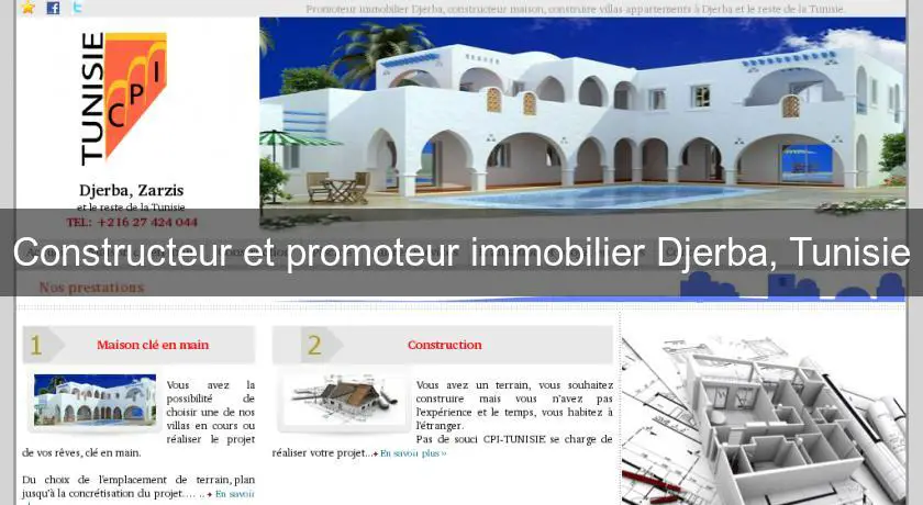 Constructeur et promoteur immobilier Djerba, Tunisie