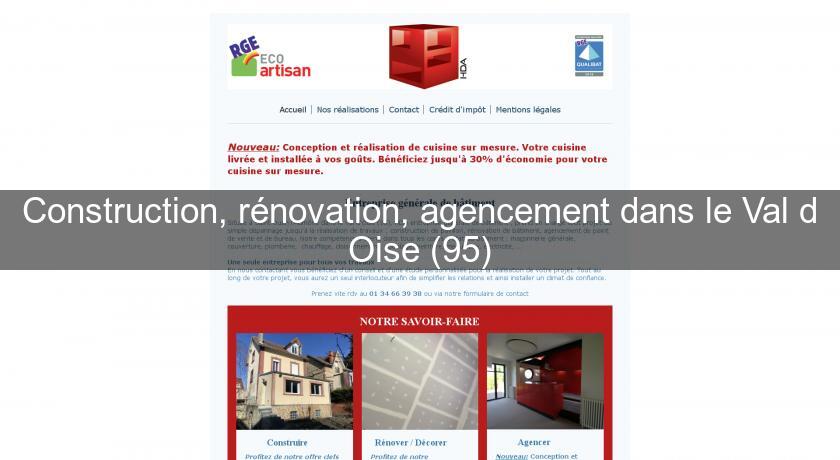Construction, rénovation, agencement dans le Val d'Oise (95)