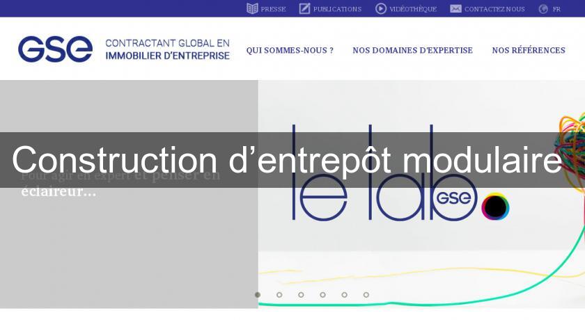 Construction d’entrepôt modulaire 