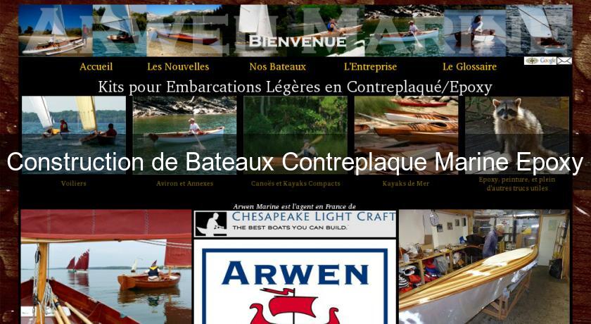 Construction de Bateaux Contreplaque Marine Epoxy