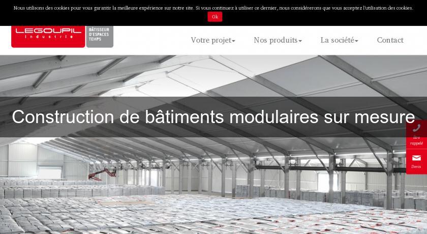 Construction de bâtiments modulaires sur mesure Construction de bâtiments modulaires sur mesure