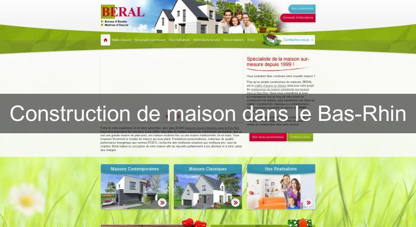 Construction de maison dans le Bas-Rhin Construction de maison dans le Bas-Rhin