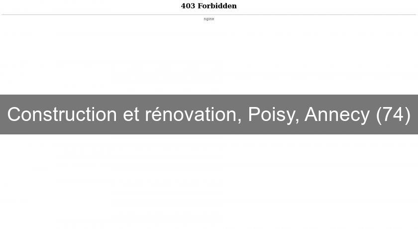Construction et rénovation, Poisy, Annecy (74)