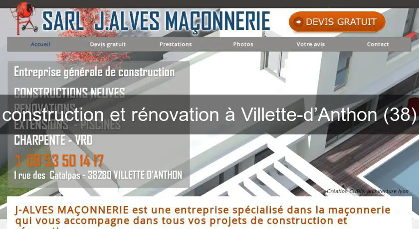 construction et rénovation à Villette-d’Anthon (38)