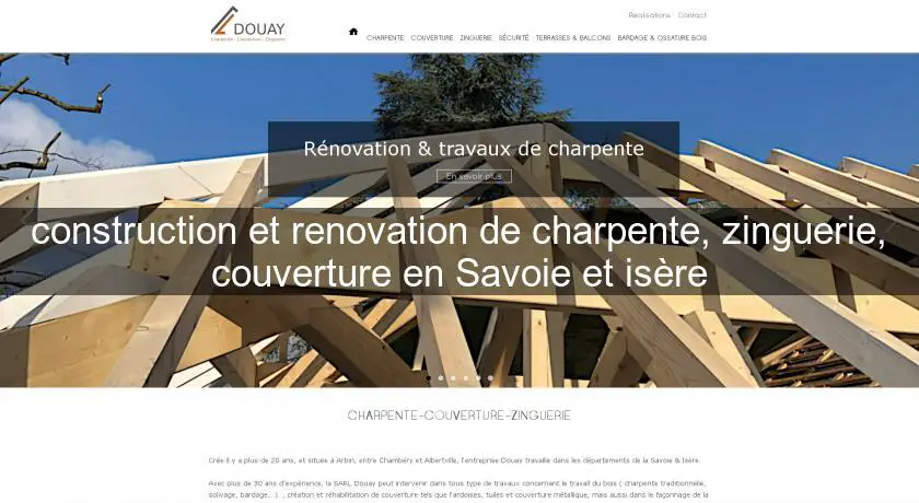 construction et renovation de charpente, zinguerie, couverture en Savoie et isère