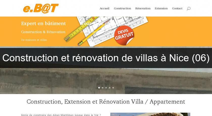 Construction et rénovation de villas à Nice (06) Construction et rénovation de villas à Nice (06)