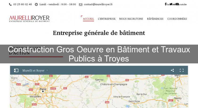 Construction Gros Oeuvre en Bâtiment et Travaux Publics à Troyes
