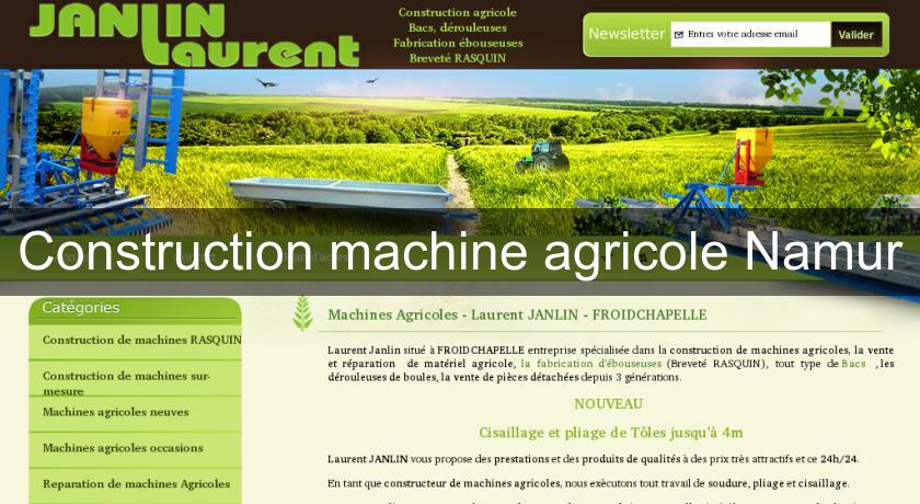 Construction machine agricole Namur Construction machine agricole Namur