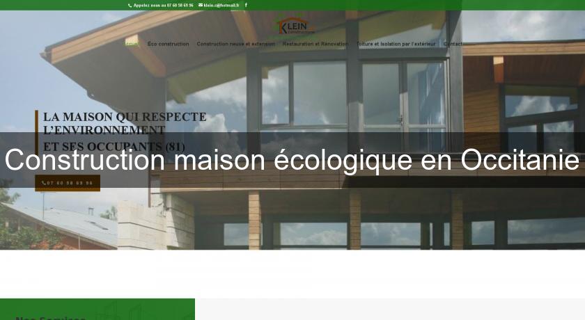 Construction maison écologique en Occitanie Construction maison écologique en Occitanie