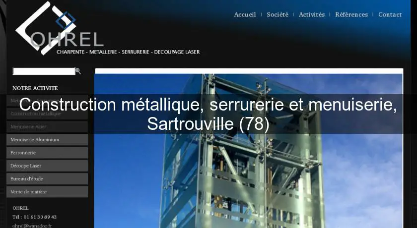 Construction métallique, serrurerie et menuiserie, Sartrouville (78)