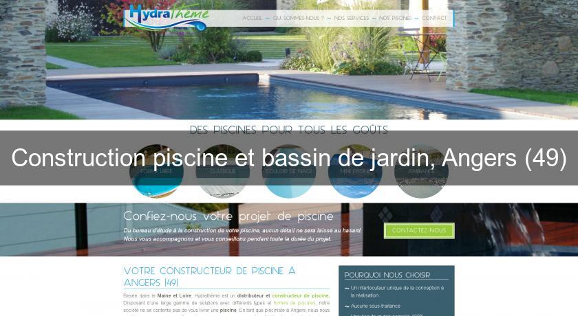 Construction piscine et bassin de jardin, Angers (49) Construction piscine et bassin de jardin, Angers (49)