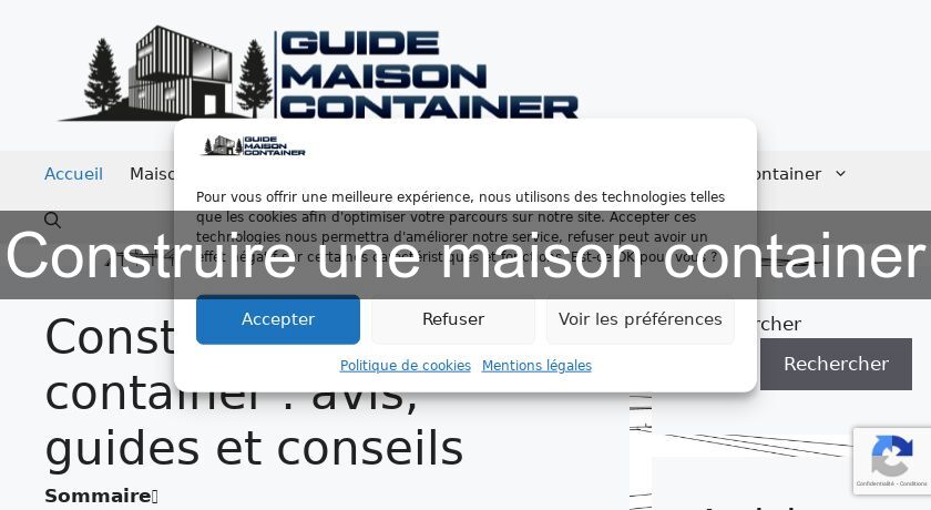 Construire une maison container Construire une maison container