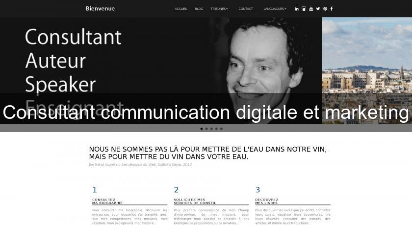 Consultant communication digitale et marketing Consultant communication digitale et marketing