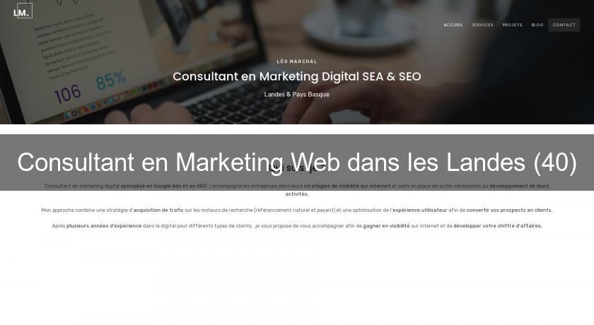 Consultant en Marketing Web dans les Landes (40)