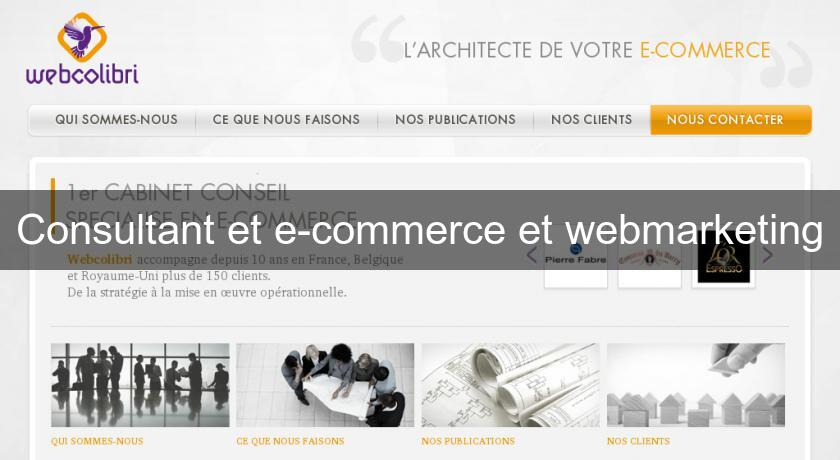 Consultant et e-commerce et webmarketing Consultant et e-commerce et webmarketing