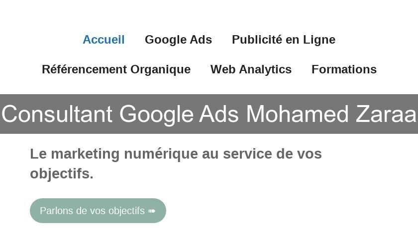 Consultant Google Ads Mohamed Zaraa