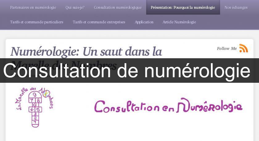 Consultation de numérologie Consultation de numérologie