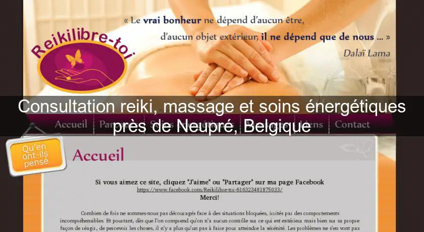 Consultation reiki, massage et soins énergétiques près de Neupré, Belgique