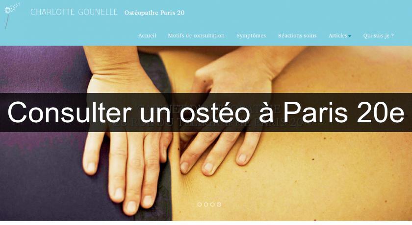 Consulter un ostéo à Paris 20e Consulter un ostéo à Paris 20e