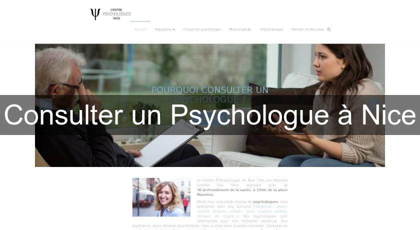 Consulter un Psychologue à Nice