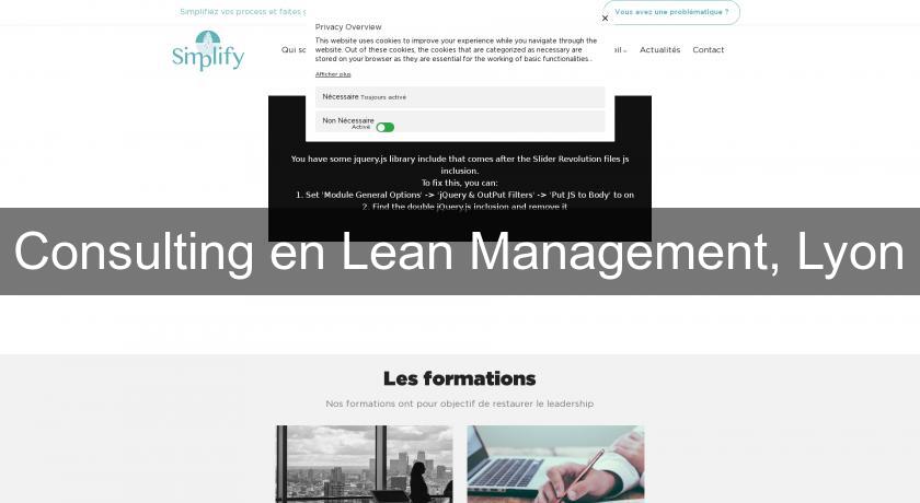 Consulting en Lean Management, Lyon Consulting en Lean Management, Lyon
