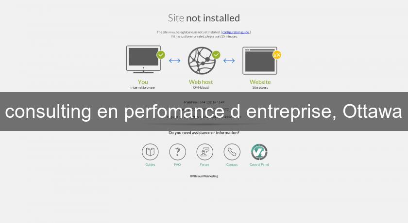 consulting en perfomance d'entreprise, Ottawa consulting en perfomance d'entreprise, Ottawa