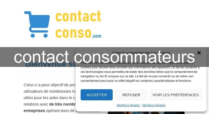 contact consommateurs