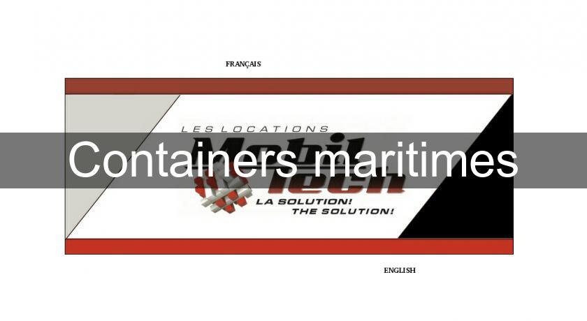 Containers maritimes Containers maritimes
