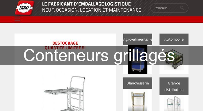 Conteneurs grillagés Conteneurs grillagés