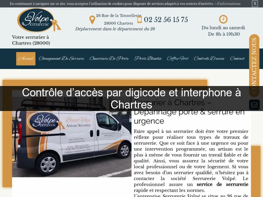 Contrôle d’accès par digicode et interphone à Chartres