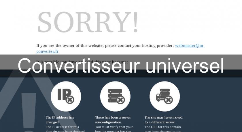 Convertisseur universel Convertisseur universel